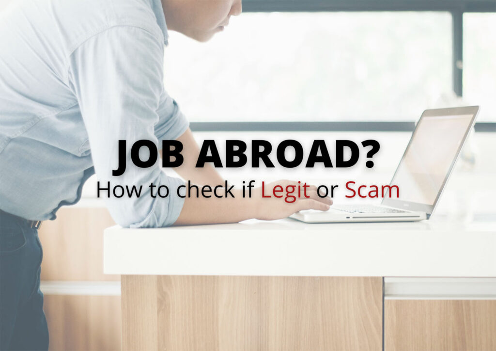Spot A Legit Job Opportunity Abroad