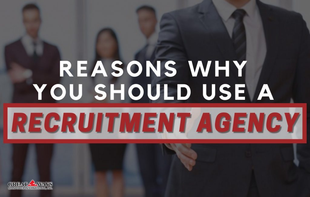 reason why you should use a recruitment agency - featured image