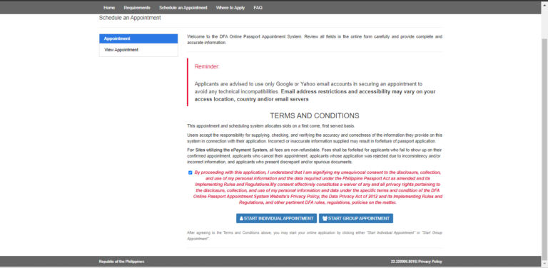Updated Guide on Scheduling your Passport Appointment Online